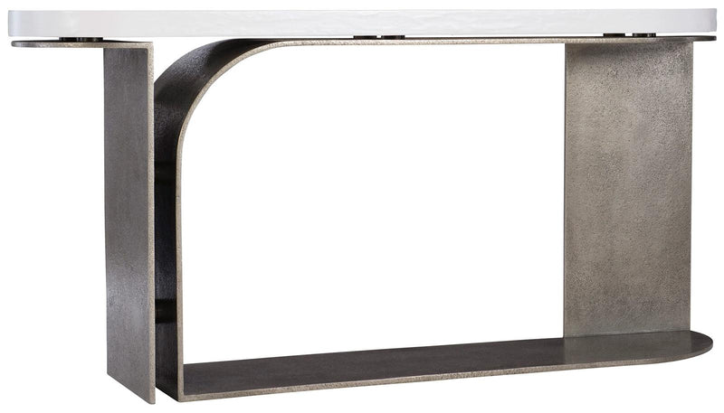 Interiors Catalina Console Table in White/Grapite 301-914