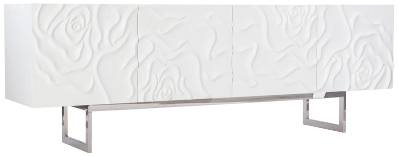 Interiors Penrose Credenza in White Plaster 301-870