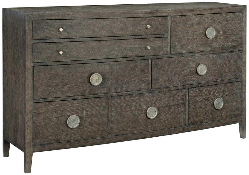 Linea 8-Drawer Dresser in Cerused Charcoal 384-054B