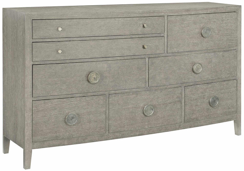 Linea 8-Drawer Dresser in Cerused Griege 384-054G