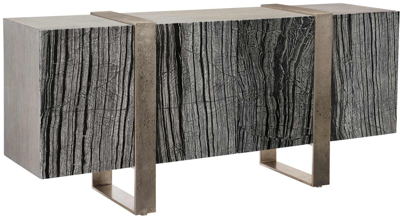 Linea Entertainment Console in Black Forest Marble 384-875G