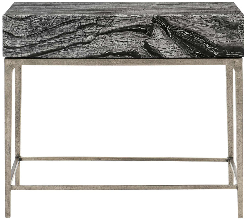 Linea Nightstand in Textured Graphite Metal 384-216