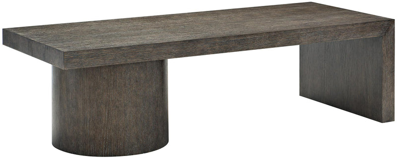 Linea Rectangular Cocktail Table in Cerused Charcoal 384-022B
