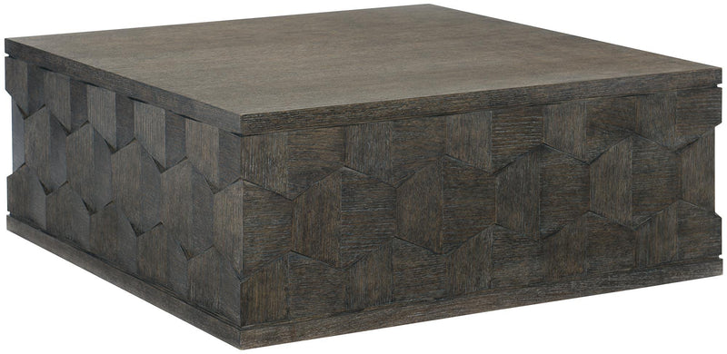Linea Square Cocktail Table in Cerused Charcoal 384-011B
