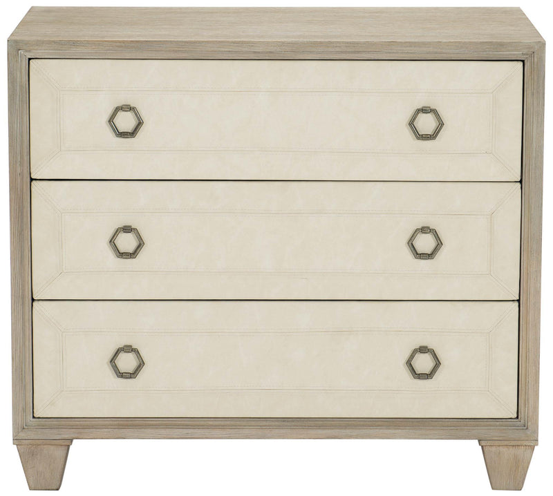 Santa Barbara 3-Drawer Nightstand in Sandstone 385-218