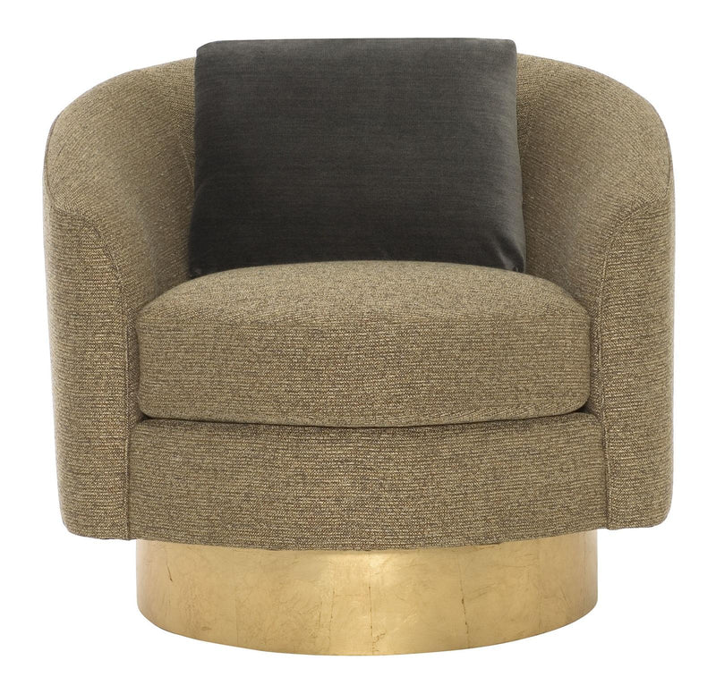 Interiors Camino Swivel Chair in Gold Leaf N5713S