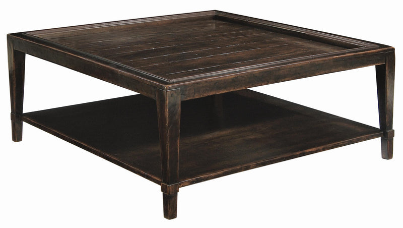 Vintage Patina Square Cocktail Table in Molasses 322-011B