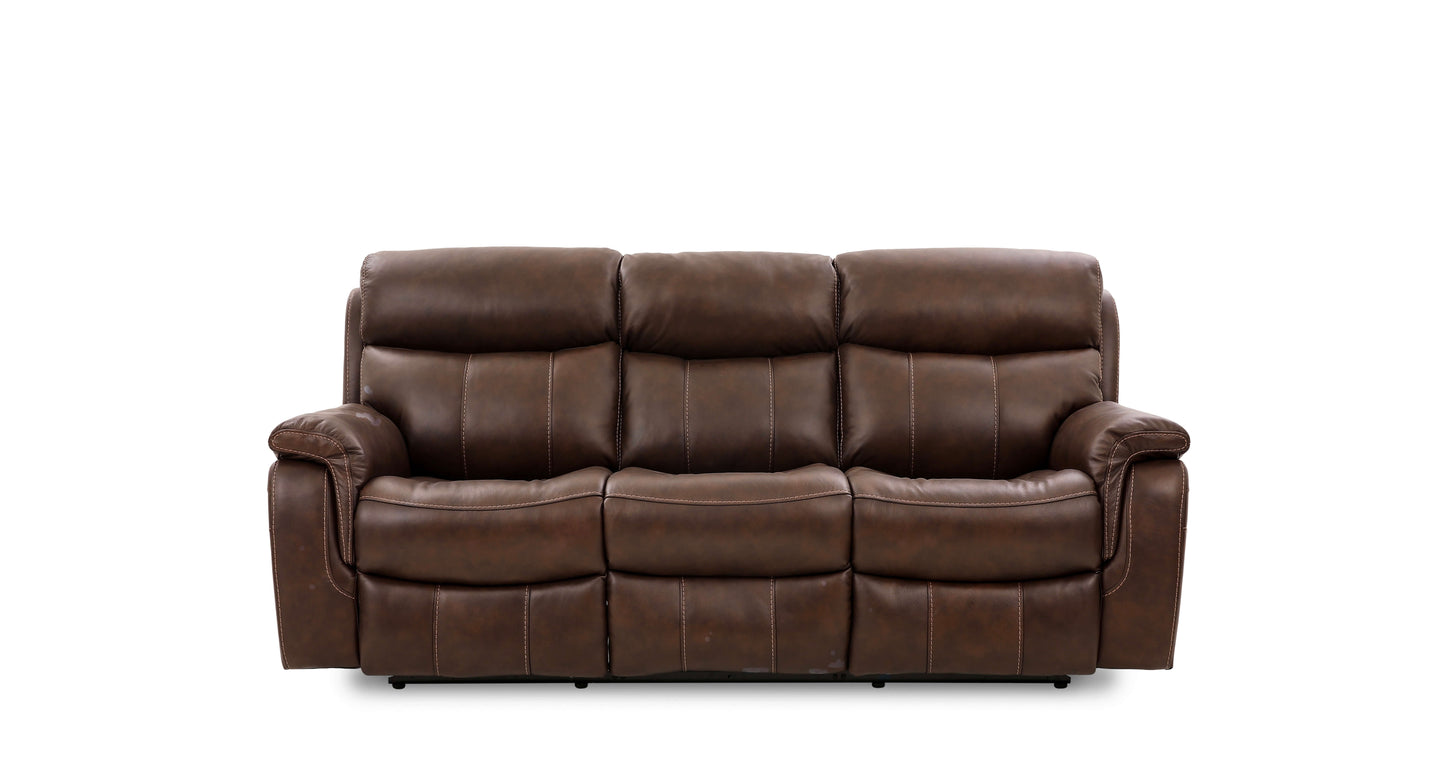 Cocoa Leather Power Reclining Sofa & Loveseat