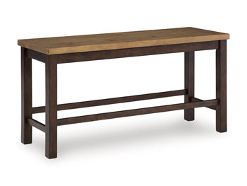 Rylandeen Counter Height Dining Bench - Thumbnail 4