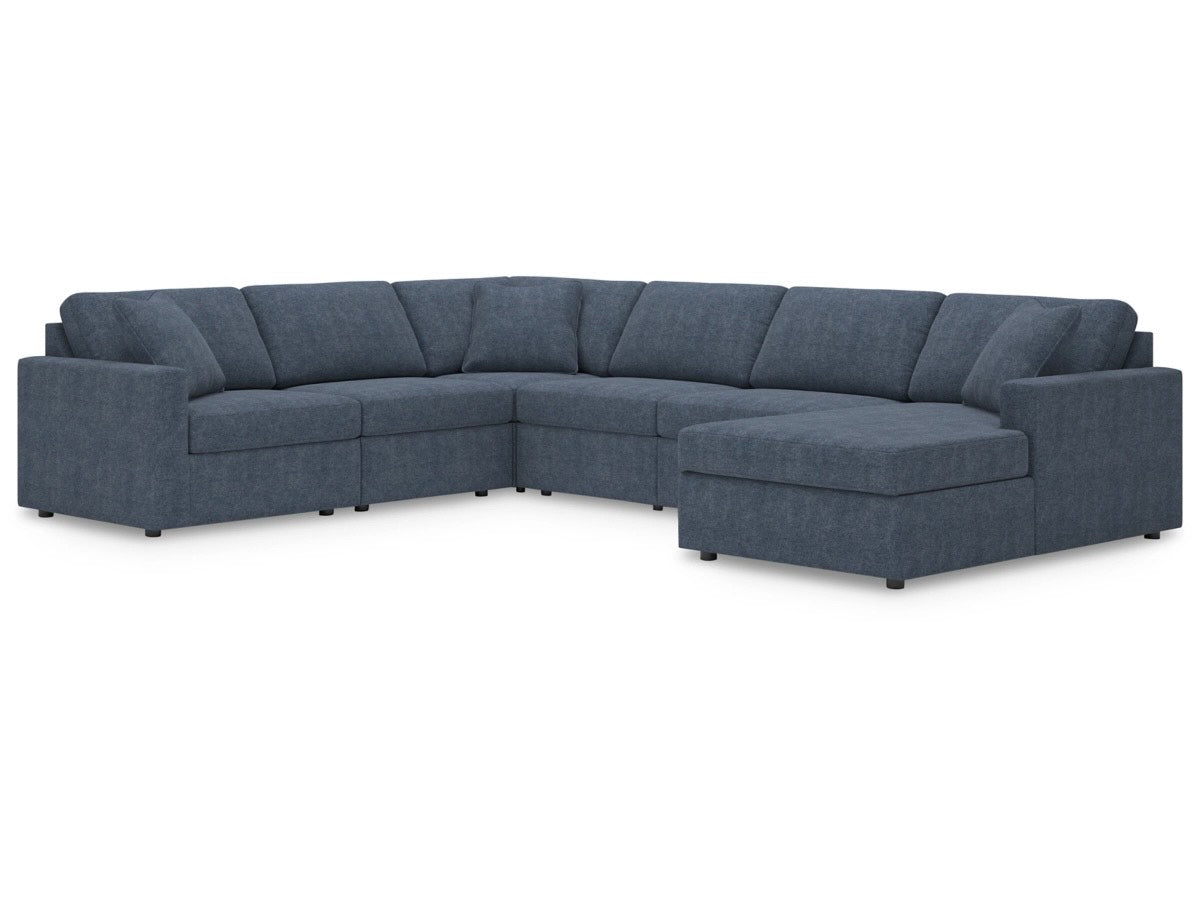 Ashley Modmax 6-Piece Performance Fabric Modular Sectional with Chaise