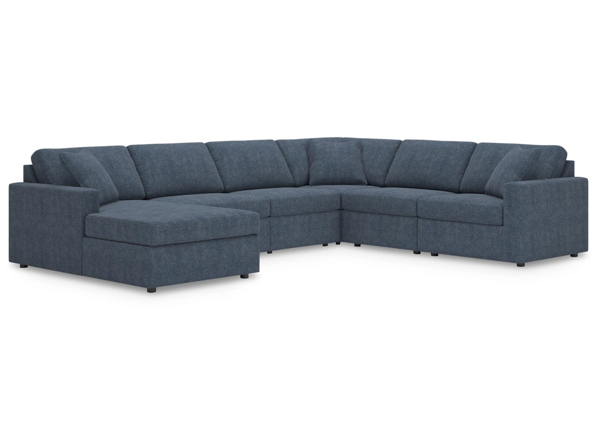 Ashley Modmax 6-Piece Performance Fabric Modular Sectional with Chaise