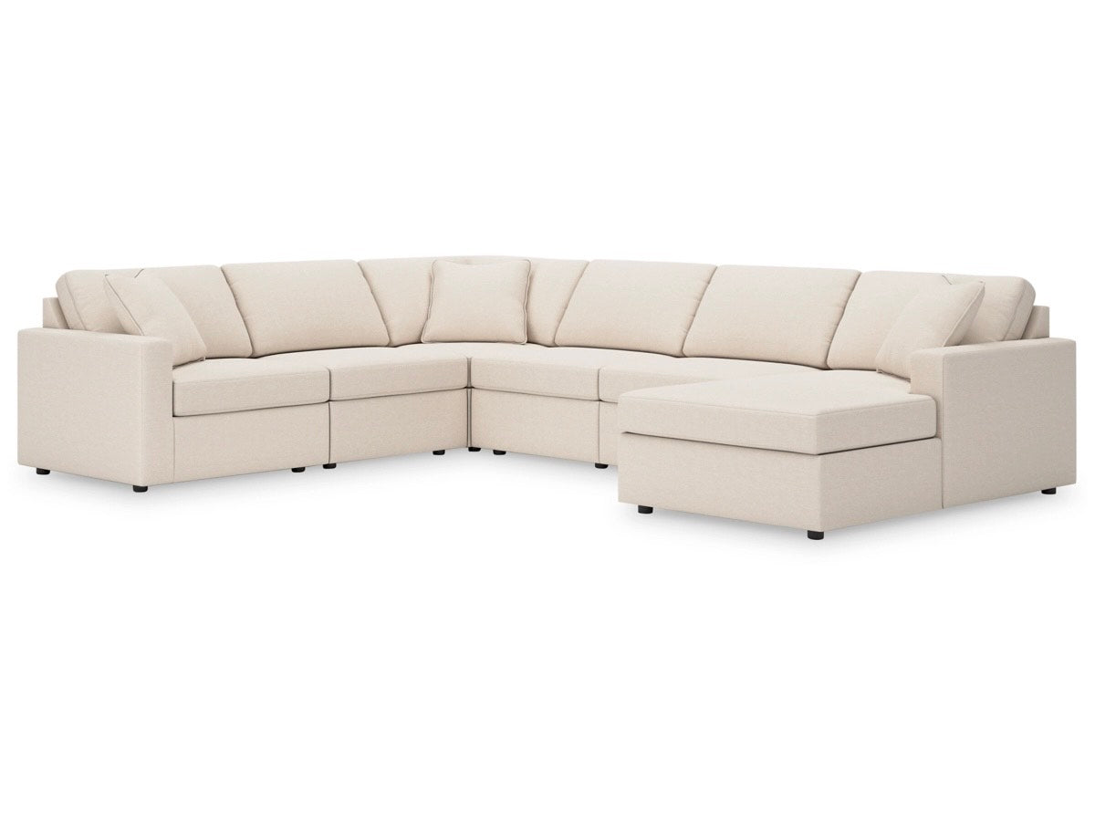 Ashley Modmax 6-Piece Performance Fabric Modular Sectional with Chaise