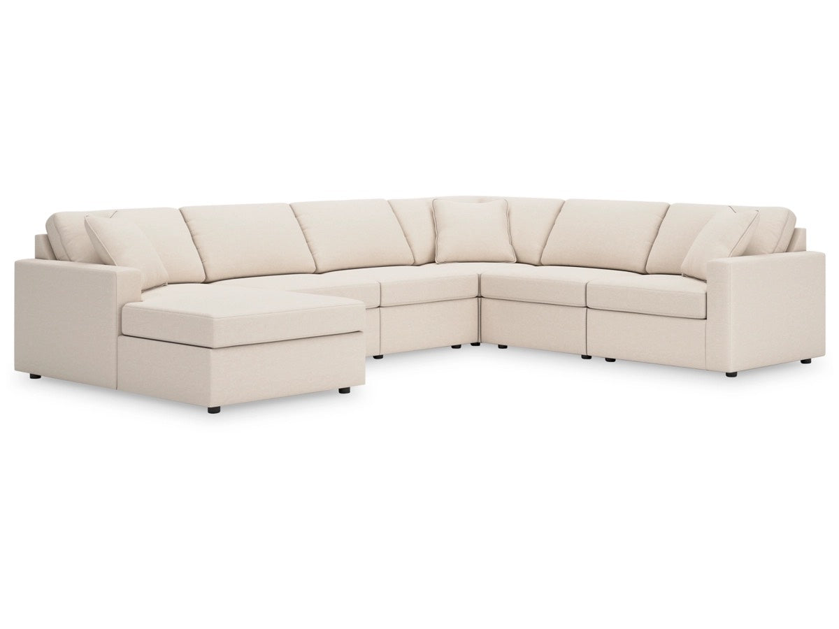 Ashley Modmax 6-Piece Performance Fabric Modular Sectional with Chaise