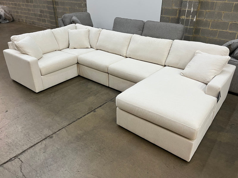 Ashley Modmax 5-Piece Performance Fabric Modular Sectional with Chaise