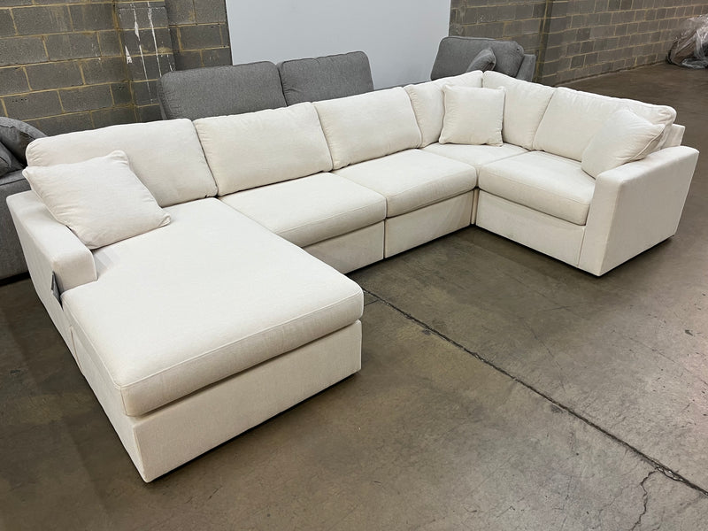 Ashley Modmax 5-Piece Performance Fabric Modular Sectional with Chaise