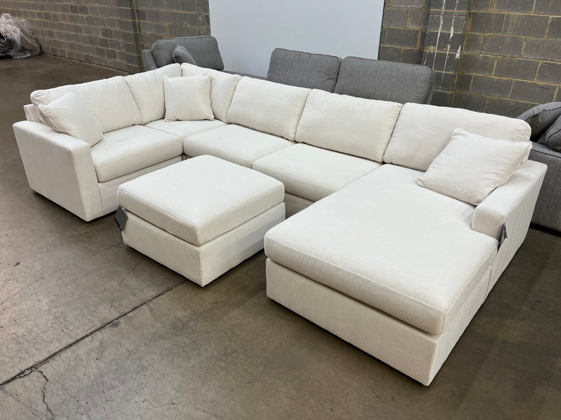 Ashley Modmax 5-Piece Performance Fabric Modular Sectional with Chaise