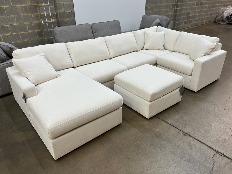 Ashley Modmax 5-Piece Performance Fabric Modular Sectional with Chaise