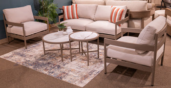 Bluff Trail Outdoor Love/Chairs/Tables Set