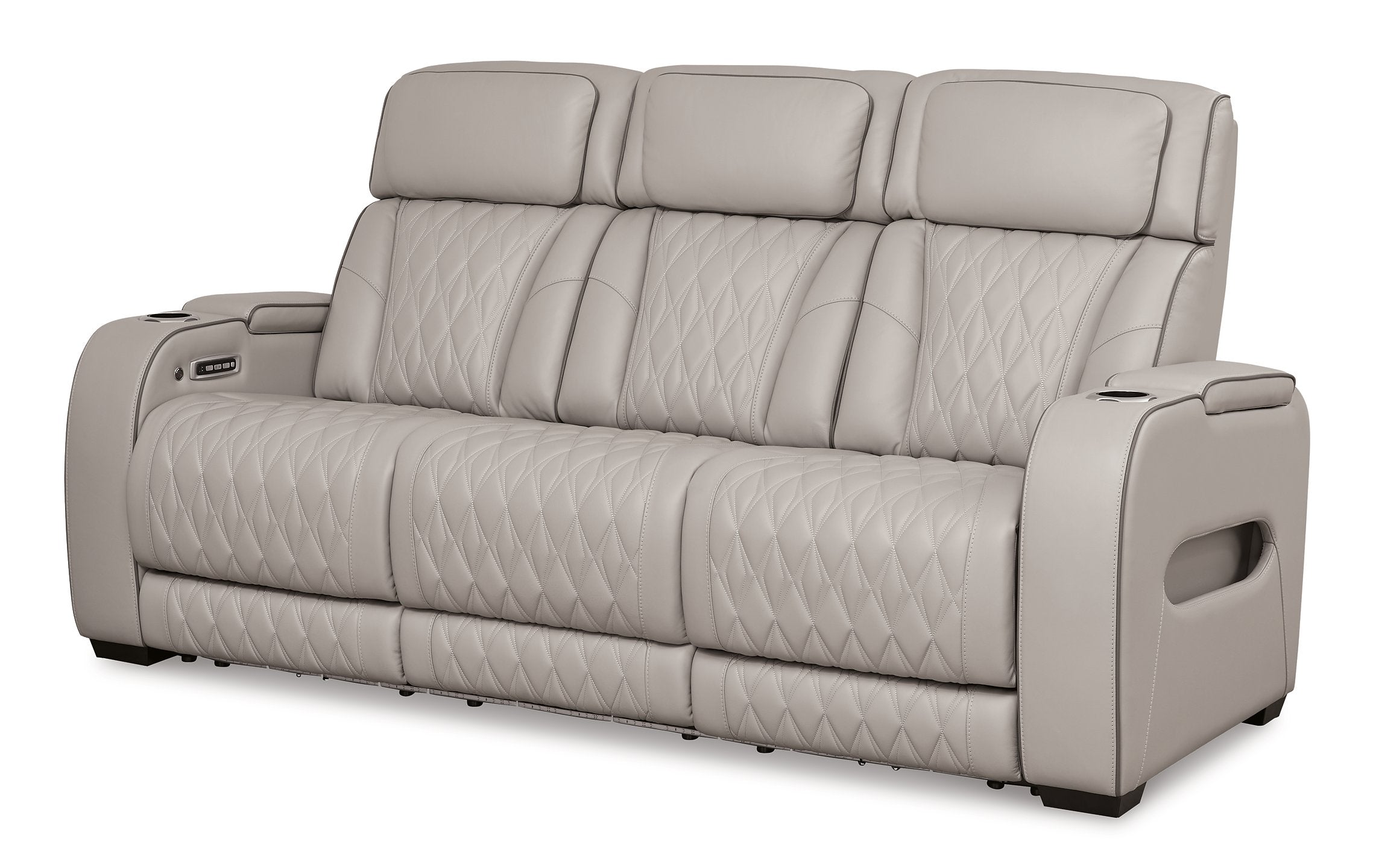 Boyington Triple Power Leather Reclining Sofa and Loveseat Set - Thumbnail 2