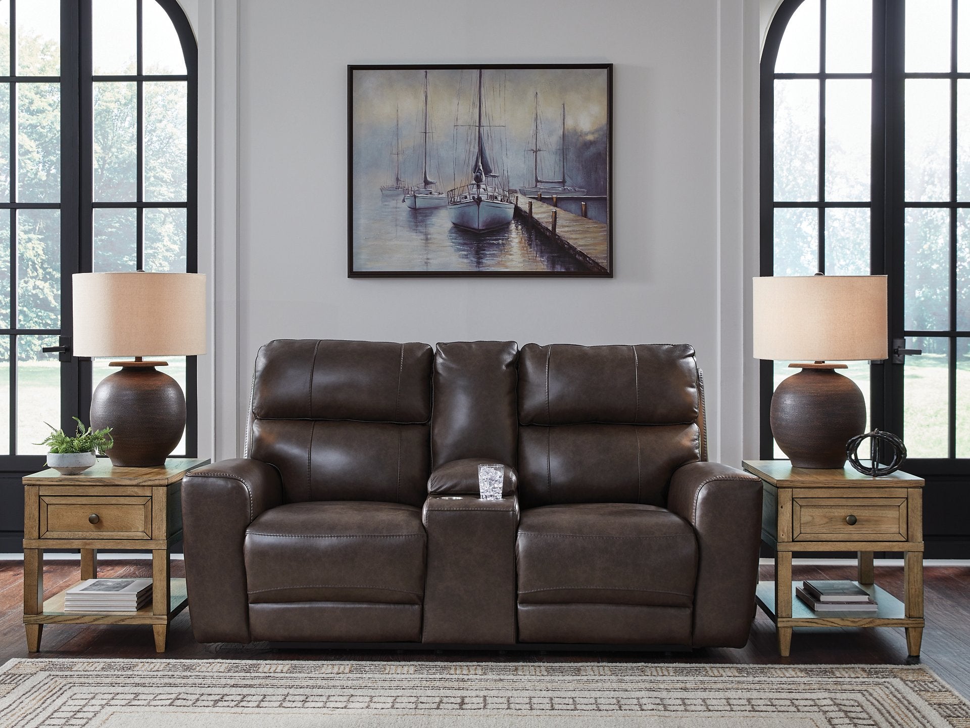 Ashley Furniture Crossplex Power Reclining Loveseat - Thumbnail 5