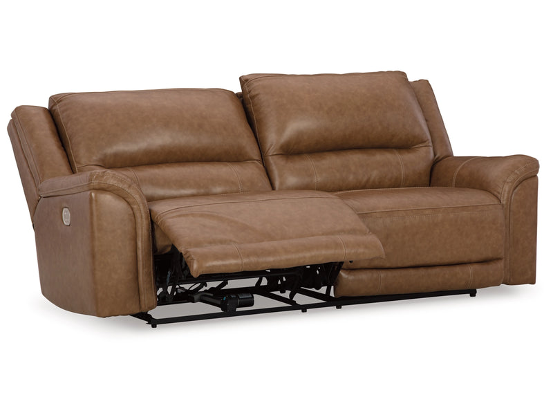 Ashley Trasimeno Dual Power Leather Reclining Sofa