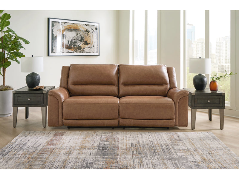 Ashley Trasimeno Dual Power Leather Reclining Sofa