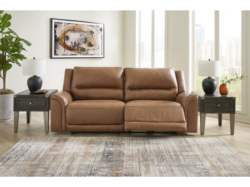 Ashley Trasimeno Dual Power Leather Reclining Sofa