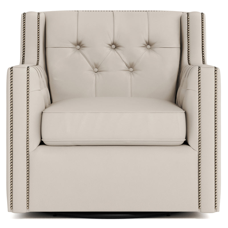 Candace Leather Swivel Chair