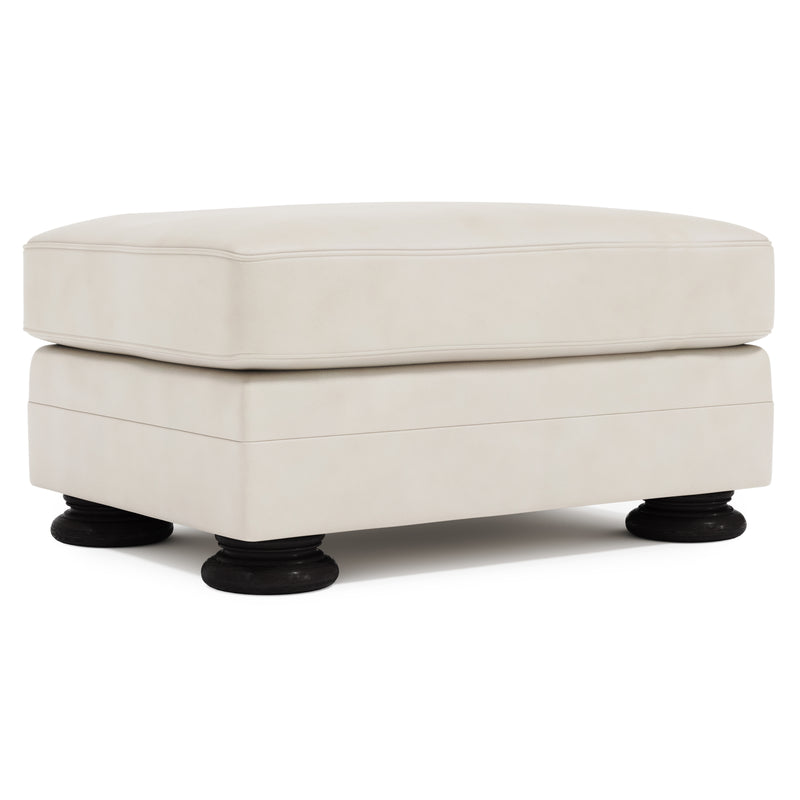 Foster Leather Ottoman