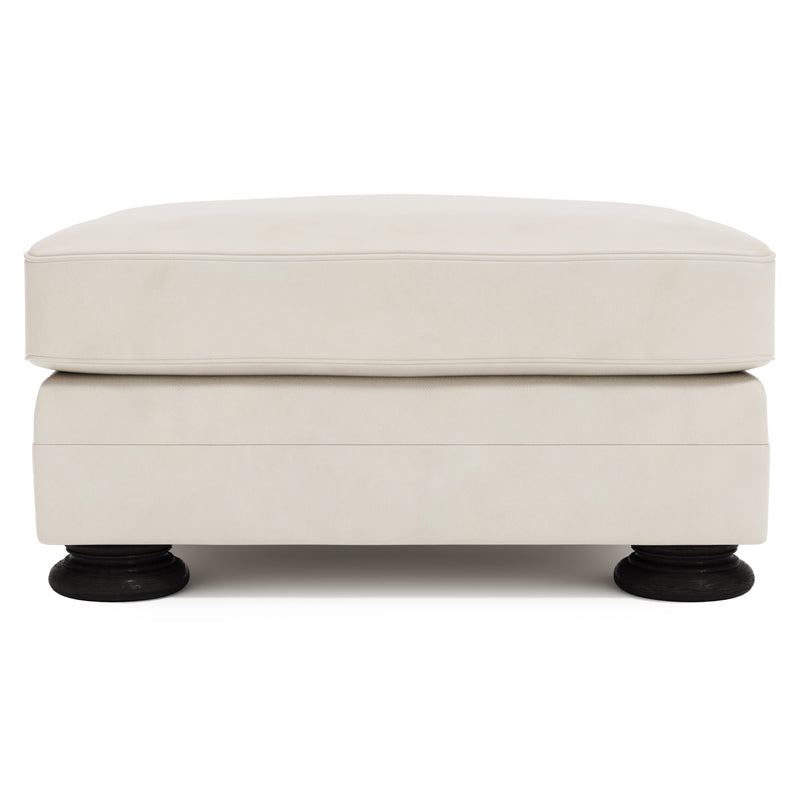 Foster Leather Ottoman
