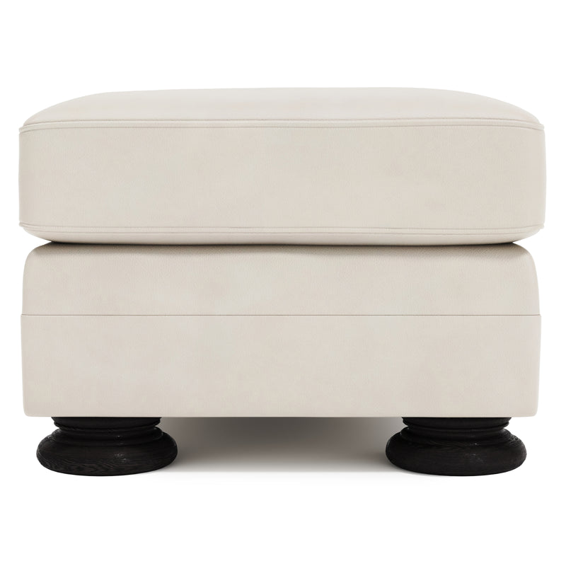 Foster Leather Ottoman