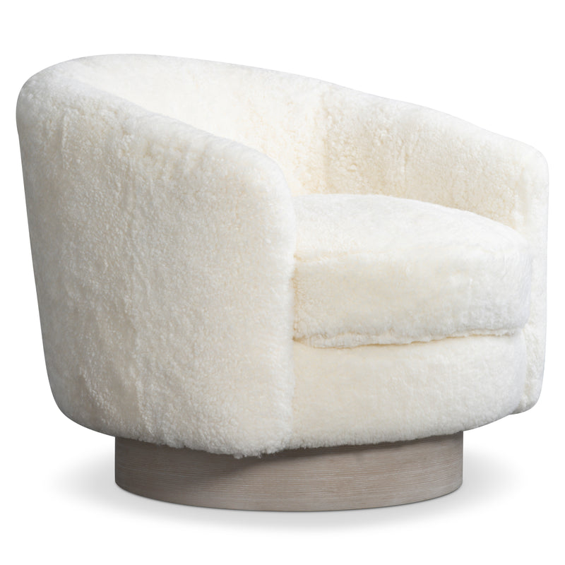 Camino Shearling Swivel Chair