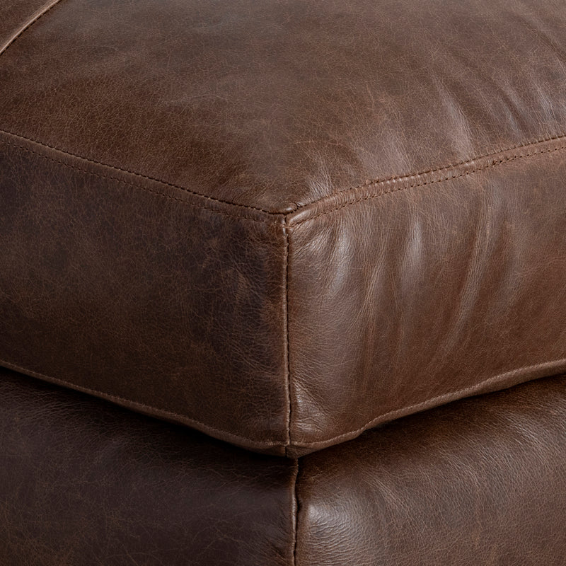 Nest Leather Ottoman