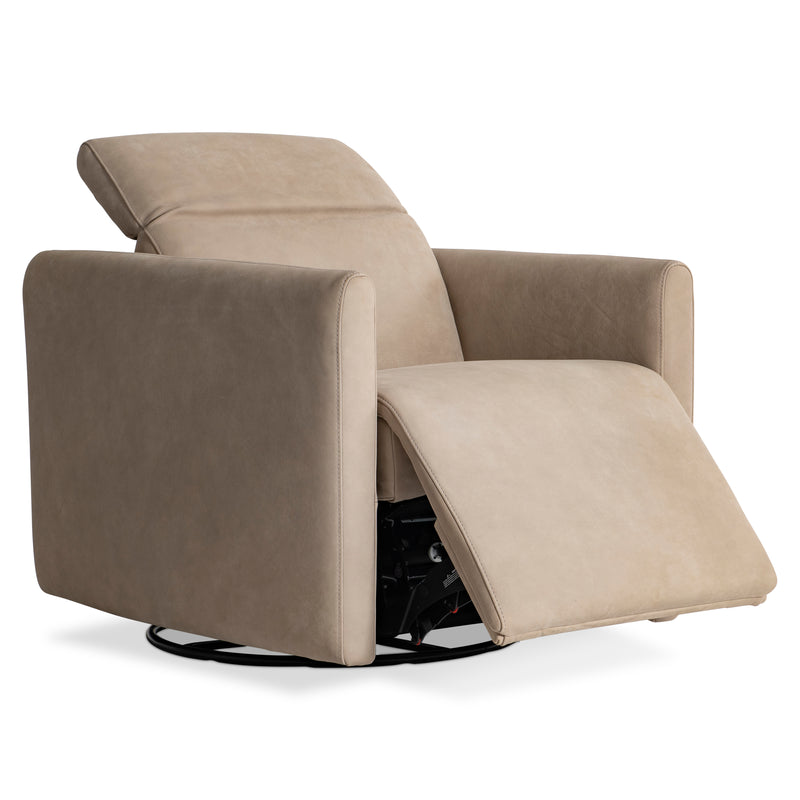 Livvy Leather Power Motion Swivel Chair