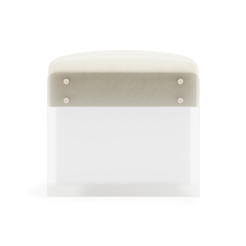 Jasper Leather Ottoman