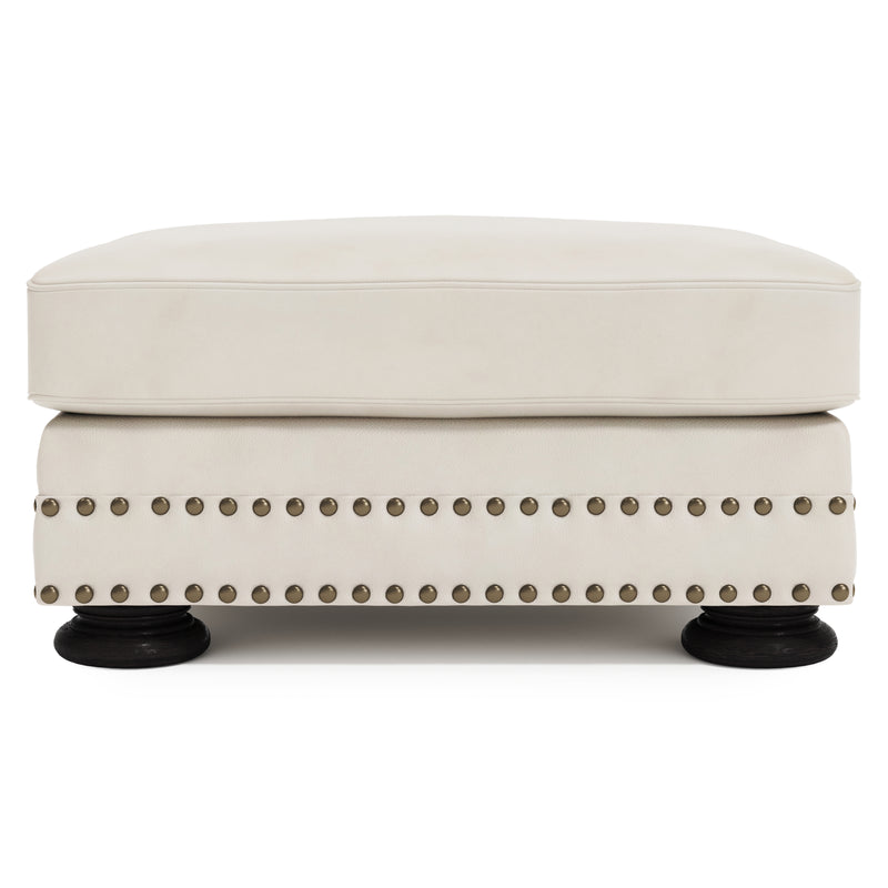 Foster Leather Ottoman