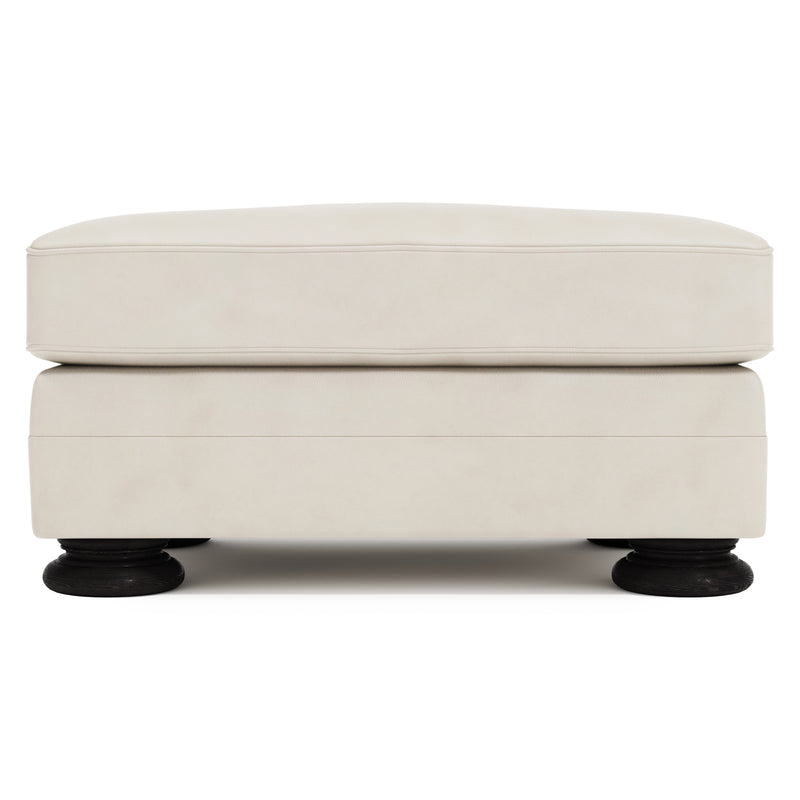 Foster Leather Ottoman