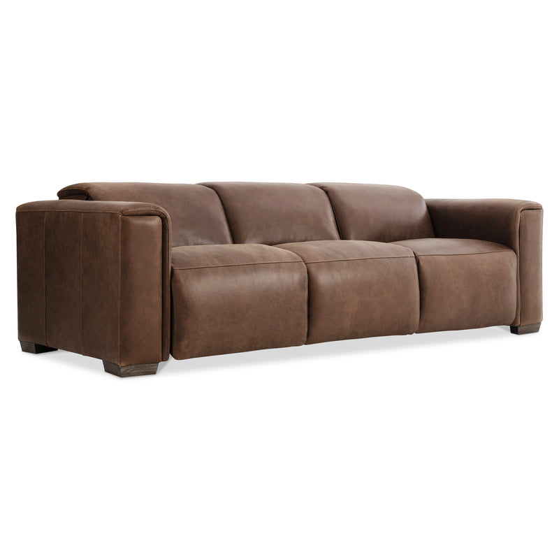 Billings Leather Power Motion Sofa