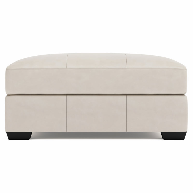 Dawkins Leather Ottoman